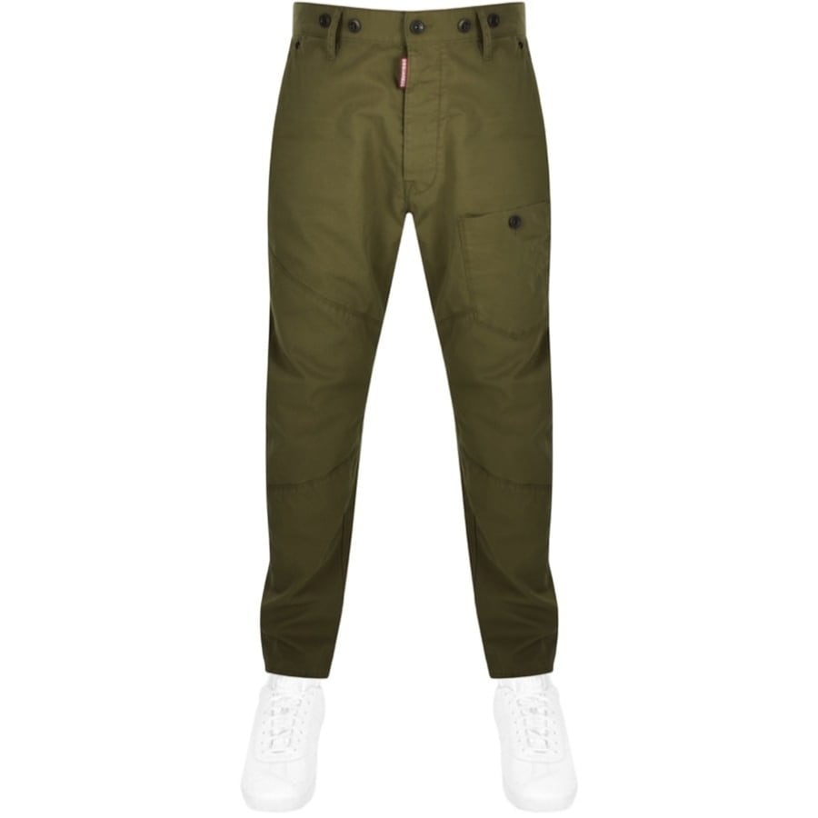 DSQUARED2 Work Combat Trousers Green | Mainline Menswear us